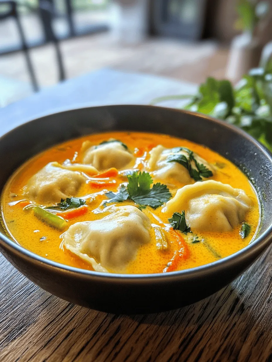 Curry Dumpling Soup is a delightful fusion of flavor, comfort, and cultural heritage. This dish not only warms the soul with its rich broth but also tantalizes the taste buds with its harmonious blend of spices and textures. Originating from the culinary traditions of various cultures, curry and dumplings have long been cherished for their versatility and satisfying nature. Whether it’s a chilly evening or a gathering with friends and family, a bowl of Curry Dumpling Soup serves as a perfect centerpiece that invites everyone to gather around and enjoy.