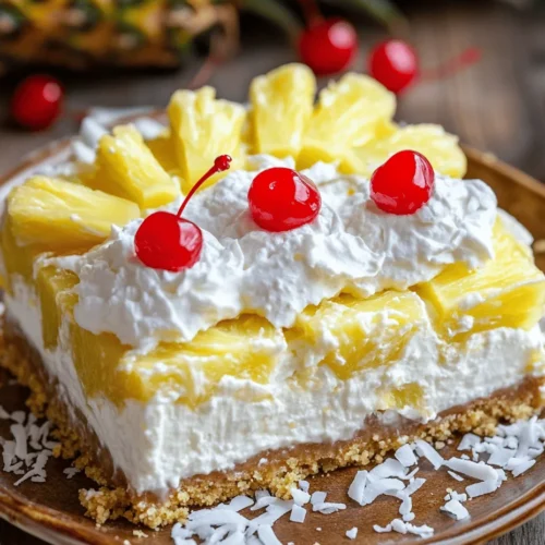 If you’re on the lookout for a dessert that captures the essence of summer while being incredibly easy to prepare, then the No Bake Pineapple Cream Dream is the perfect choice. This delightful treat combines the tropical flavors of pineapple and coconut, creating a refreshing and indulgent experience that’s sure to please your palate. The best part? It requires no baking at all, allowing you to whip up this dessert without the hassle of preheating your oven or worrying about complicated baking techniques.