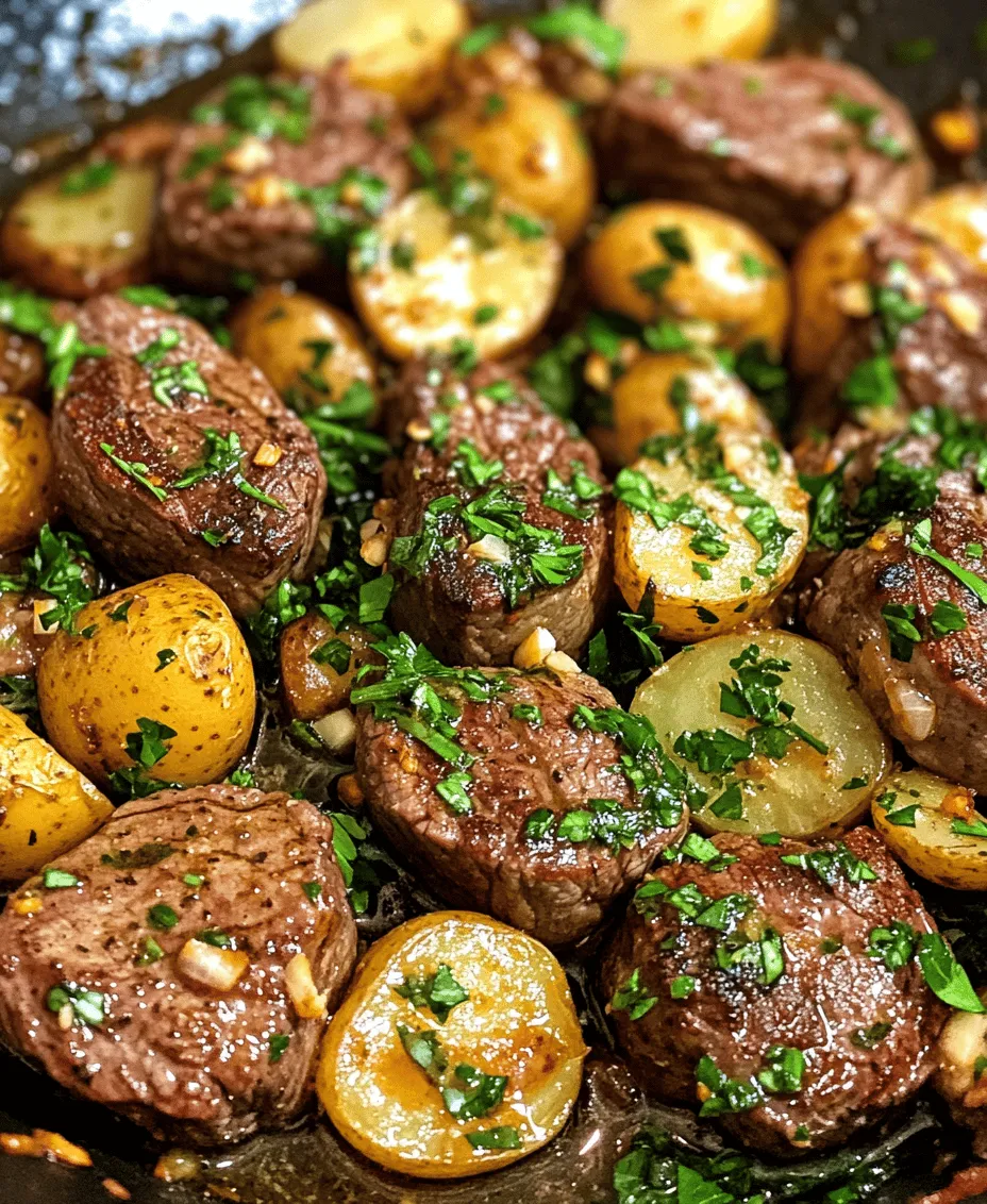 If you’re looking for a meal that effortlessly combines comfort and flavor, look no further than the Garlic Butter Steak and Potatoes Skillet. This one-pan wonder brings together tender, juicy steak and crispy, golden potatoes, all enveloped in a rich garlic butter sauce that elevates each bite. Not only is this dish a feast for the senses, but it also boasts the convenience of being cooked in a single skillet, making clean-up a breeze.