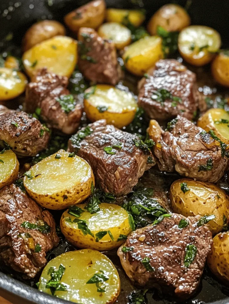 If you’re looking for a meal that effortlessly combines comfort and flavor, look no further than the Garlic Butter Steak and Potatoes Skillet. This one-pan wonder brings together tender, juicy steak and crispy, golden potatoes, all enveloped in a rich garlic butter sauce that elevates each bite. Not only is this dish a feast for the senses, but it also boasts the convenience of being cooked in a single skillet, making clean-up a breeze.