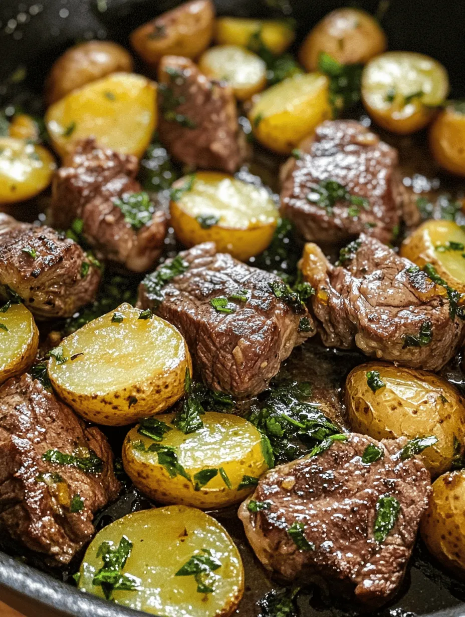If you’re looking for a meal that effortlessly combines comfort and flavor, look no further than the Garlic Butter Steak and Potatoes Skillet. This one-pan wonder brings together tender, juicy steak and crispy, golden potatoes, all enveloped in a rich garlic butter sauce that elevates each bite. Not only is this dish a feast for the senses, but it also boasts the convenience of being cooked in a single skillet, making clean-up a breeze.