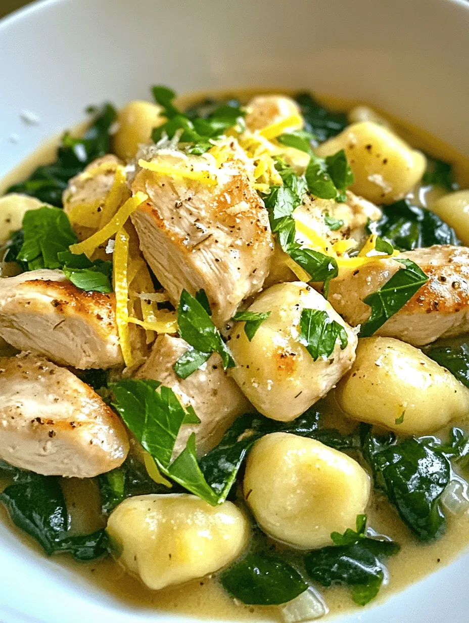 In the hustle and bustle of modern life, finding the perfect balance between convenience and flavor in your meals can often feel like an uphill battle. Enter the One-Pot Lemon Chicken Gnocchi Delight—a dish that not only simplifies the cooking process but also delivers an explosion of flavors that will leave your taste buds dancing. This recipe is a fantastic choice for busy weeknight dinners, family gatherings, or any occasion where you want to impress without spending hours in the kitchen.