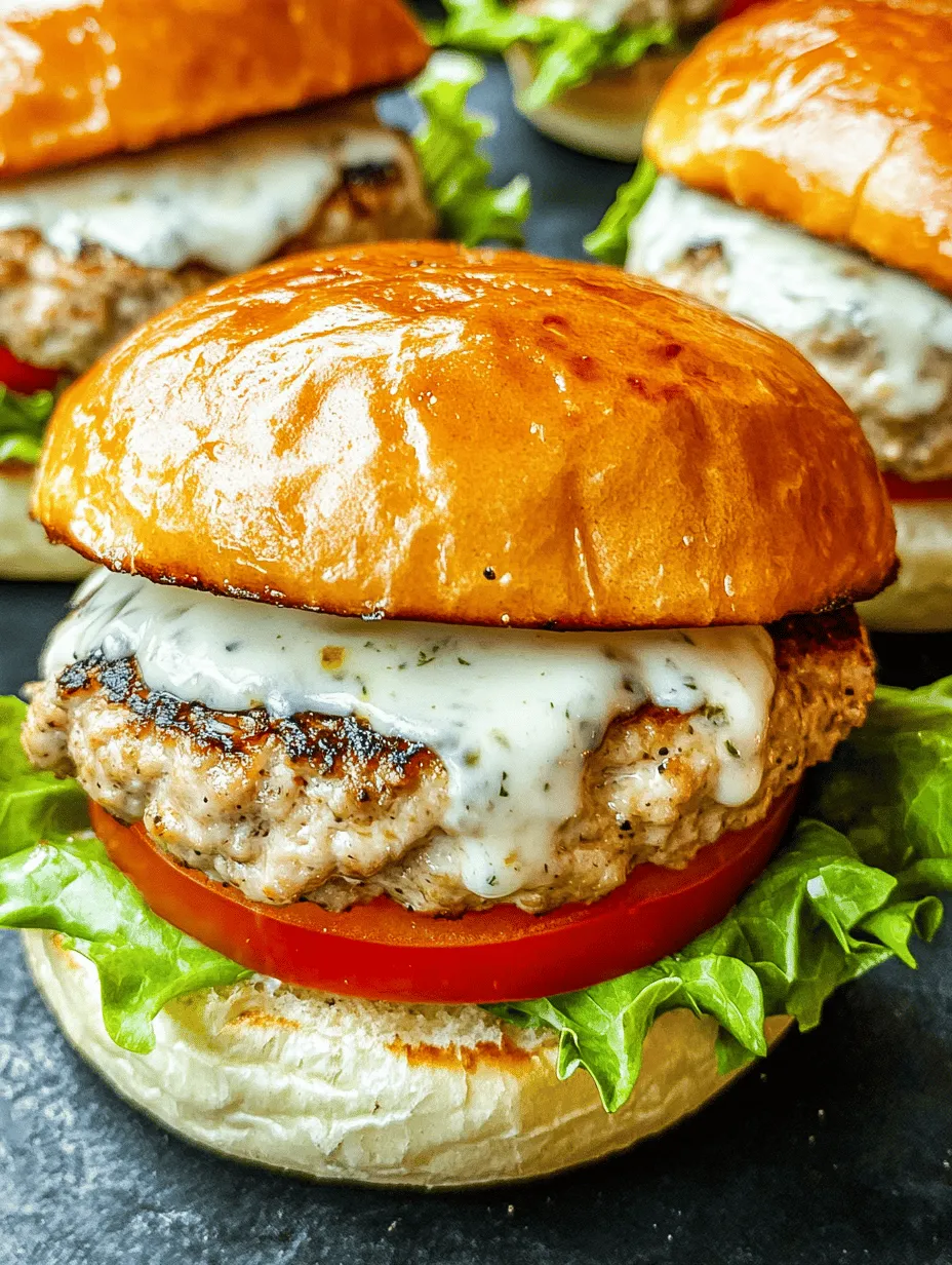 In recent years, chicken burgers have surged in popularity as a healthier alternative to traditional beef burgers. With a lighter profile and less fat, they are an excellent choice for those looking to maintain a balanced diet without sacrificing flavor. Among the myriad of chicken burger recipes, the Cheesy Ranch Delight Chicken Burgers stand out for their unique flavor combination that marries the creamy richness of ranch dressing with the sharpness of cheddar cheese. This delightful blend not only enhances the taste but also adds a satisfying creaminess that elevates the entire eating experience.