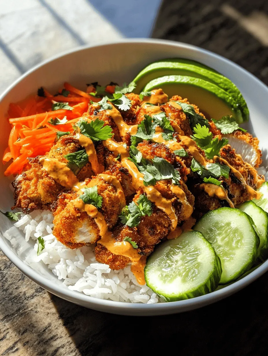 Every great dish begins with high-quality ingredients, and the Bang Bang Chicken Bowl is no exception. Let’s take a closer look at the main components that come together to create this mouthwatering meal.