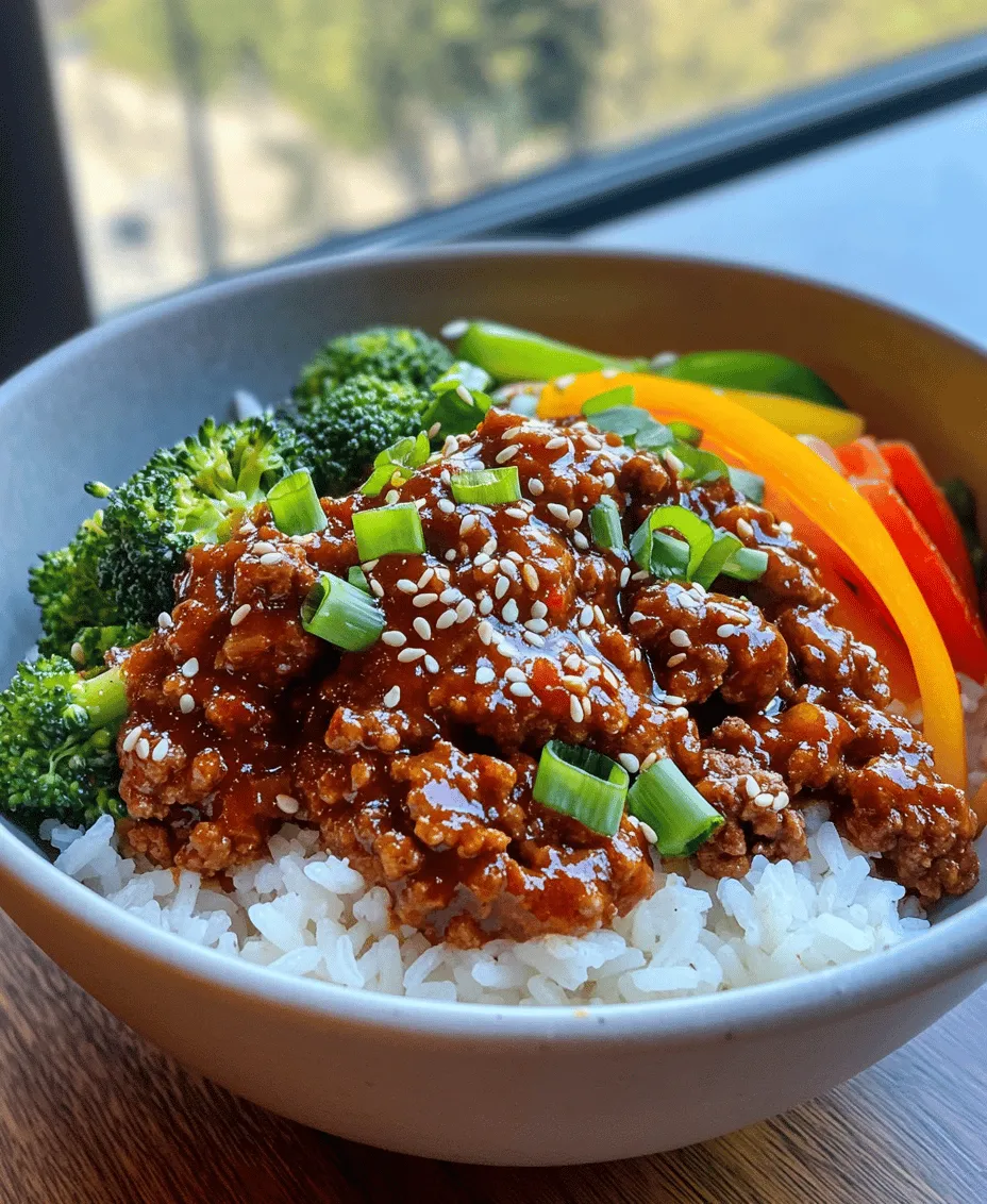 At the heart of the Savory Korean Ground Beef Bowl is the ground beef itself. For optimal flavor and texture, it is recommended to use 80/20 ground beef, which contains 80% lean meat and 20% fat. This blend ensures that the meat remains juicy and rich, providing a satisfying contrast to the other ingredients. The fat content is crucial, as it adds depth and enhances the overall taste of the dish.