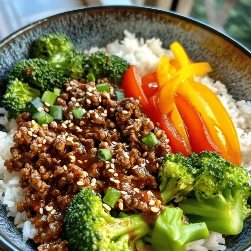 At the heart of the Savory Korean Ground Beef Bowl is the ground beef itself. For optimal flavor and texture, it is recommended to use 80/20 ground beef, which contains 80% lean meat and 20% fat. This blend ensures that the meat remains juicy and rich, providing a satisfying contrast to the other ingredients. The fat content is crucial, as it adds depth and enhances the overall taste of the dish.