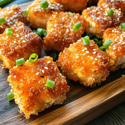 Crispy Honey Garlic Salmon Bites are more than just a dish; they are a culinary experience that brings together the rich flavors of salmon with the sweetness of honey and the savory kick of garlic. This recipe offers a delightful way to enjoy seafood, making it a perfect choice for family dinners, special occasions, or a quick weeknight meal. The appeal of these salmon bites lies not only in their taste but also in their texture—crispy on the outside and tender on the inside, they are sure to be a hit with both adults and children alike.