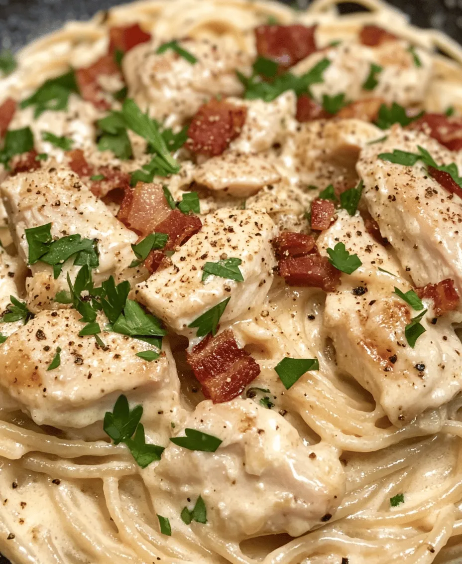 In the world of Italian cuisine, few dishes evoke as much warmth and comfort as Chicken Carbonara. This creamy pasta dish, with its rich flavors and simple preparation, has become a favorite among home cooks and gourmet chefs alike. The very essence of Chicken Carbonara lies in its ability to blend everyday ingredients into a stunning meal that satisfies the palate and warms the heart. Whether you are a busy parent looking for a quick weeknight dinner or someone eager to impress guests with culinary skills, Chicken Carbonara offers the perfect solution.