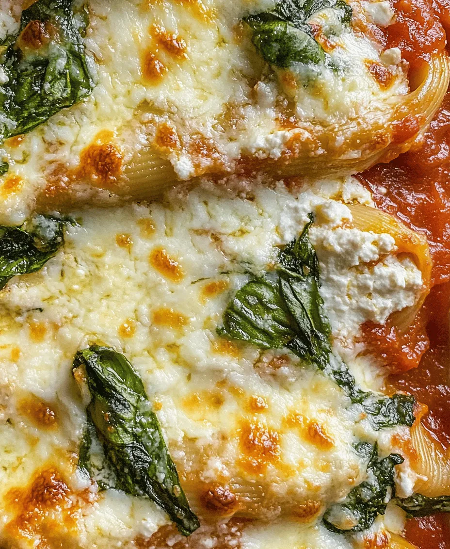 If you’re looking for a wholesome and flavorful dinner option, look no further than easy spinach and ricotta stuffed shells. This delightful dish combines the nutritional powerhouse of spinach with the creamy goodness of ricotta and mozzarella cheeses. Perfect for families, vegetarians, and anyone keen on incorporating more vegetables into their meals, this recipe offers a delicious way to enjoy a variety of flavors and textures.