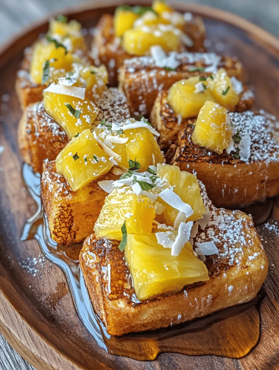 Breakfast is often touted as the most important meal of the day, and what better way to start your morning than with a dish that transports your taste buds straight to a tropical paradise? Enter the Tropical Hawaiian Roll French Toast—a delightful twist on a classic breakfast favorite that combines the sweet, fluffy goodness of Hawaiian rolls with the creamy, rich flavors of a traditional French toast preparation.