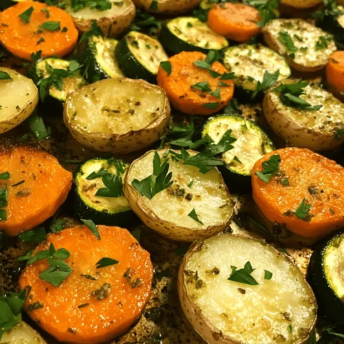 Roasted vegetables have become a beloved staple in kitchens around the world, and for good reason. They not only offer a delicious and nutritious side dish but also provide an opportunity to showcase the natural flavors of fresh ingredients. Among the myriad of vegetable combinations, Garlic Herb Roasted Potatoes, Carrots, and Zucchini stands out as a vibrant and hearty option that is both simple to prepare and irresistibly tasty. This recipe is a perfect way to celebrate seasonal produce, making it accessible for novice cooks and a reliable favorite for seasoned chefs.