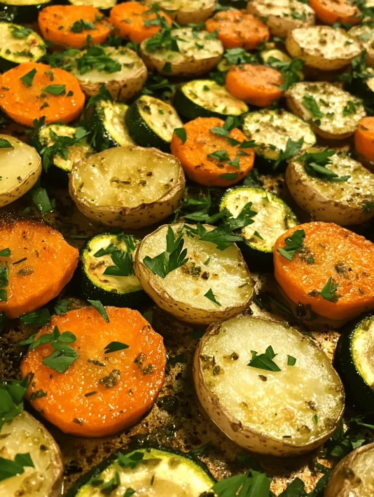 Roasted vegetables have become a beloved staple in kitchens around the world, and for good reason. They not only offer a delicious and nutritious side dish but also provide an opportunity to showcase the natural flavors of fresh ingredients. Among the myriad of vegetable combinations, Garlic Herb Roasted Potatoes, Carrots, and Zucchini stands out as a vibrant and hearty option that is both simple to prepare and irresistibly tasty. This recipe is a perfect way to celebrate seasonal produce, making it accessible for novice cooks and a reliable favorite for seasoned chefs.