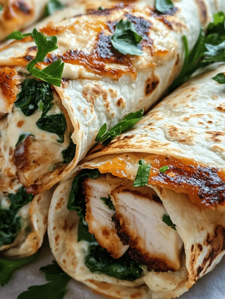 In contemporary cuisine, wraps have surged in popularity, becoming a go-to meal option for many households. With their versatility and convenience, wraps can easily accommodate various flavors, ingredients, and dietary preferences. From classic chicken Caesar wraps to vibrant veggie-loaded options, these handheld meals are perfect for lunch, dinner, or even a quick snack on the go. Among the myriad of wrap recipes, Cheesy Garlic Chicken Wraps stand out as a comforting and flavorful choice that is sure to please even the pickiest of eaters.
