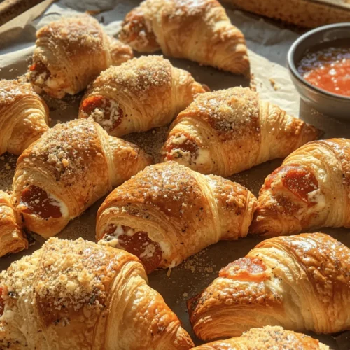 In the realm of culinary delights, fusion food has gained immense popularity, captivating the taste buds of food enthusiasts around the world. The concept of blending traditional flavors from different cuisines creates a unique gastronomic experience that tantalizes the senses. One such delightful fusion is the Mozzarella Pepperoni Croissant Rolls, a dish that masterfully combines the flaky, buttery goodness of croissants with the beloved Italian flavors of mozzarella and pepperoni. This recipe is not just about the ingredients; it’s about the joy of creating something extraordinary in the kitchen that will impress family and friends alike.