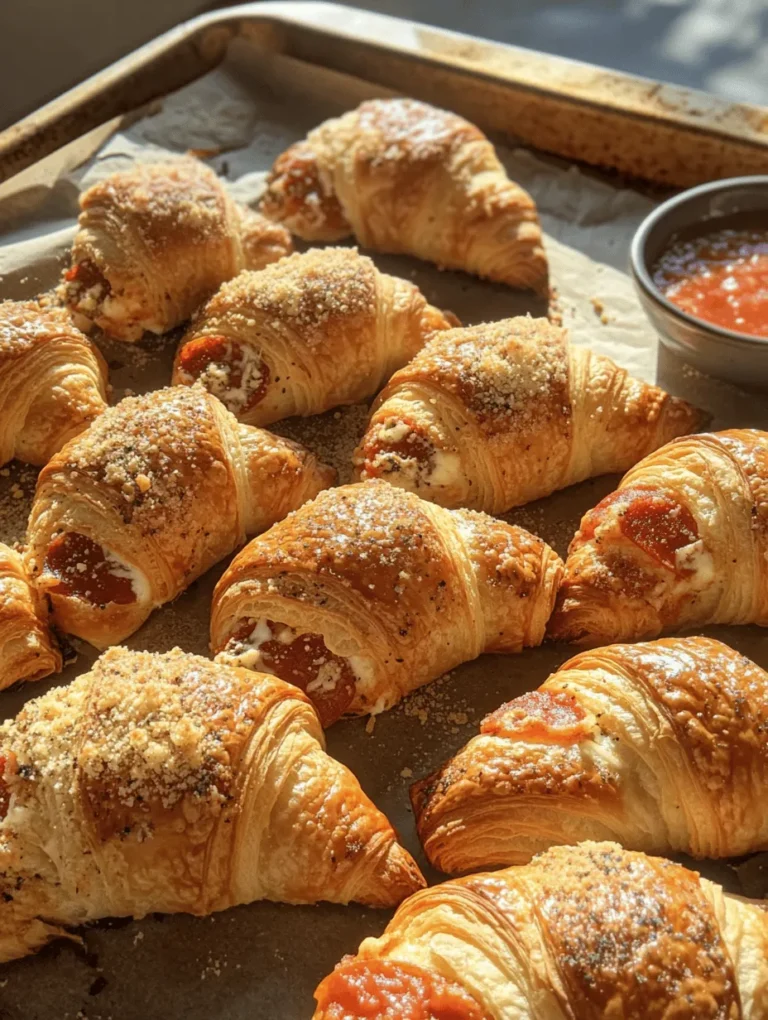 In the realm of culinary delights, fusion food has gained immense popularity, captivating the taste buds of food enthusiasts around the world. The concept of blending traditional flavors from different cuisines creates a unique gastronomic experience that tantalizes the senses. One such delightful fusion is the Mozzarella Pepperoni Croissant Rolls, a dish that masterfully combines the flaky, buttery goodness of croissants with the beloved Italian flavors of mozzarella and pepperoni. This recipe is not just about the ingredients; it’s about the joy of creating something extraordinary in the kitchen that will impress family and friends alike.
