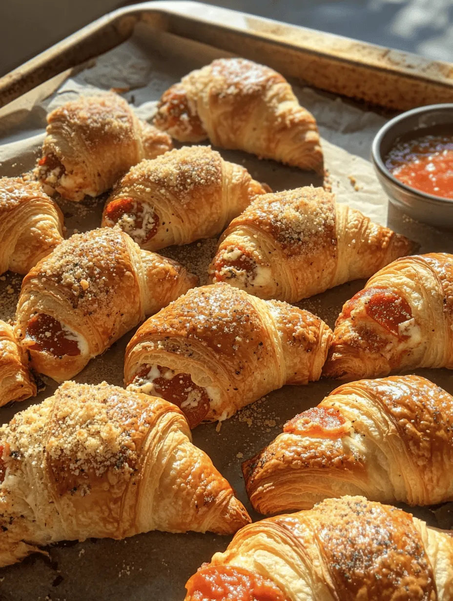 In the realm of culinary delights, fusion food has gained immense popularity, captivating the taste buds of food enthusiasts around the world. The concept of blending traditional flavors from different cuisines creates a unique gastronomic experience that tantalizes the senses. One such delightful fusion is the Mozzarella Pepperoni Croissant Rolls, a dish that masterfully combines the flaky, buttery goodness of croissants with the beloved Italian flavors of mozzarella and pepperoni. This recipe is not just about the ingredients; it’s about the joy of creating something extraordinary in the kitchen that will impress family and friends alike.