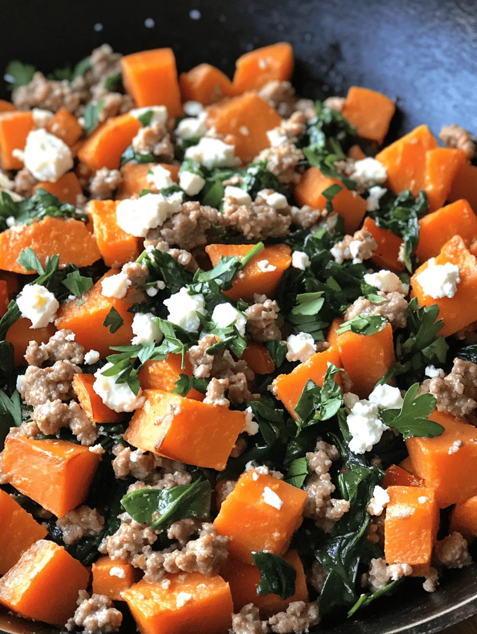 In the realm of quick and healthy meals, the Ground Turkey Sweet Potato Skillet stands out as a nourishing option that delights the palate while providing essential nutrients. This one-pan dish combines the savory flavors of ground turkey with the natural sweetness of sweet potatoes and the vibrant freshness of spinach, creating a well-rounded meal that is as appealing to the eye as it is to the taste buds. Whether you are a busy professional, a parent juggling multiple commitments, or simply someone looking to maintain a healthy lifestyle, this recipe is designed to fit seamlessly into your routine.