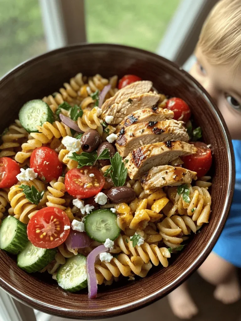 Unveiling the flavors of the Mediterranean, this Chicken Pasta Salad is a vibrant and refreshing dish that perfectly combines hearty ingredients with a light dressing. Originating from the sun-kissed coasts of the Mediterranean region, this salad brings together the essence of fresh produce, wholesome proteins, and aromatic herbs, making it an ideal choice for a variety of occasions. Whether you are hosting a summer barbecue, planning a picnic, or seeking a nutritious meal prep option, this salad promises to satisfy your taste buds and nourish your body.