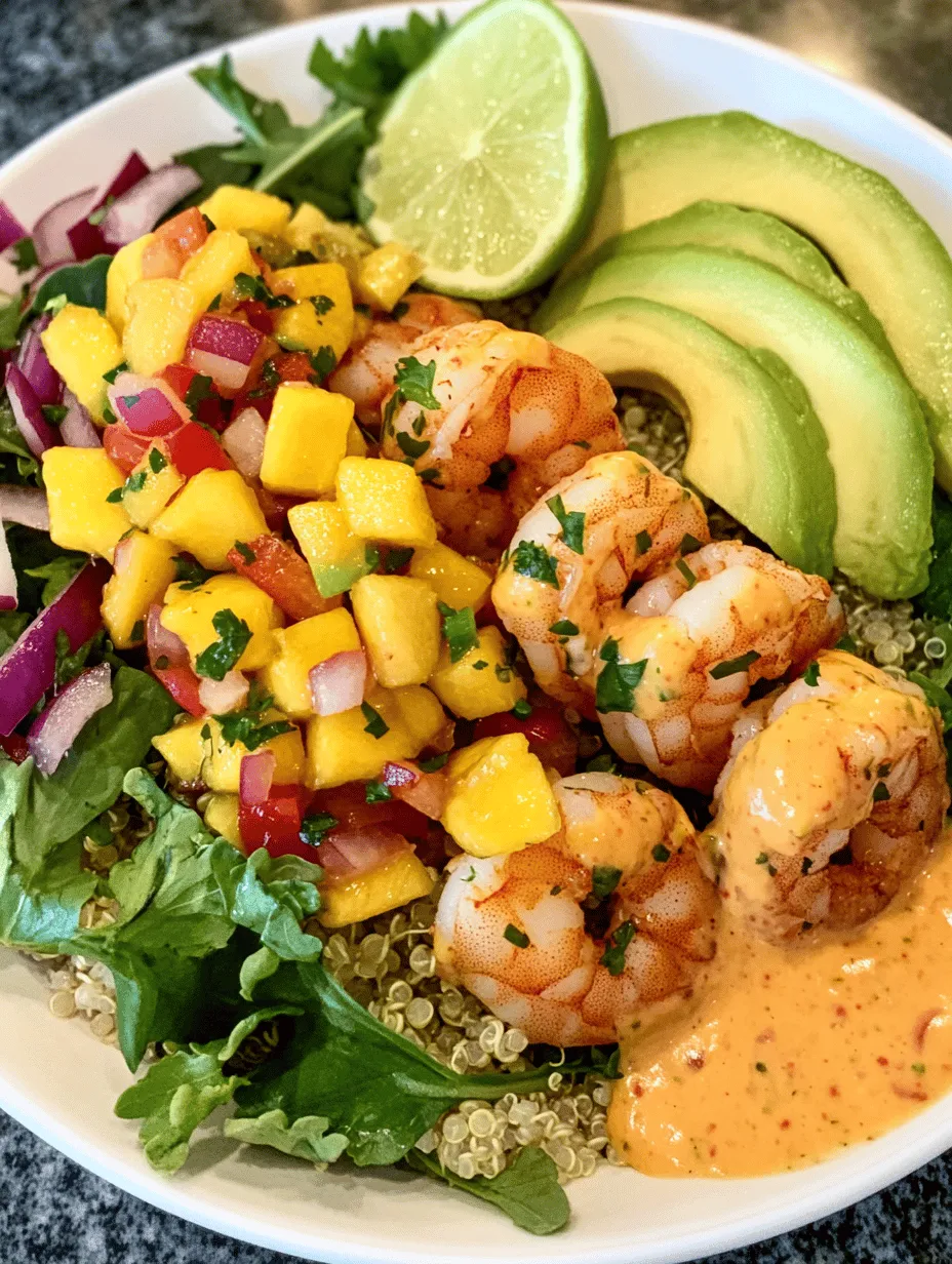 Tropical Shrimp Delight Bowls are the embodiment of vibrant flavors and fresh ingredients, offering a delightful escape to sun-soaked beaches with every bite. This dish perfectly fuses the essence of the tropics, bringing together succulent shrimp, zesty mango salsa, and a refreshing lime-chili sauce. It's not just a feast for the palate; it also packs a nutritional punch with a balance of protein, healthy fats, and fresh vegetables, making it an ideal meal for any occasion—be it a casual family dinner or an impressive dish for entertaining guests.