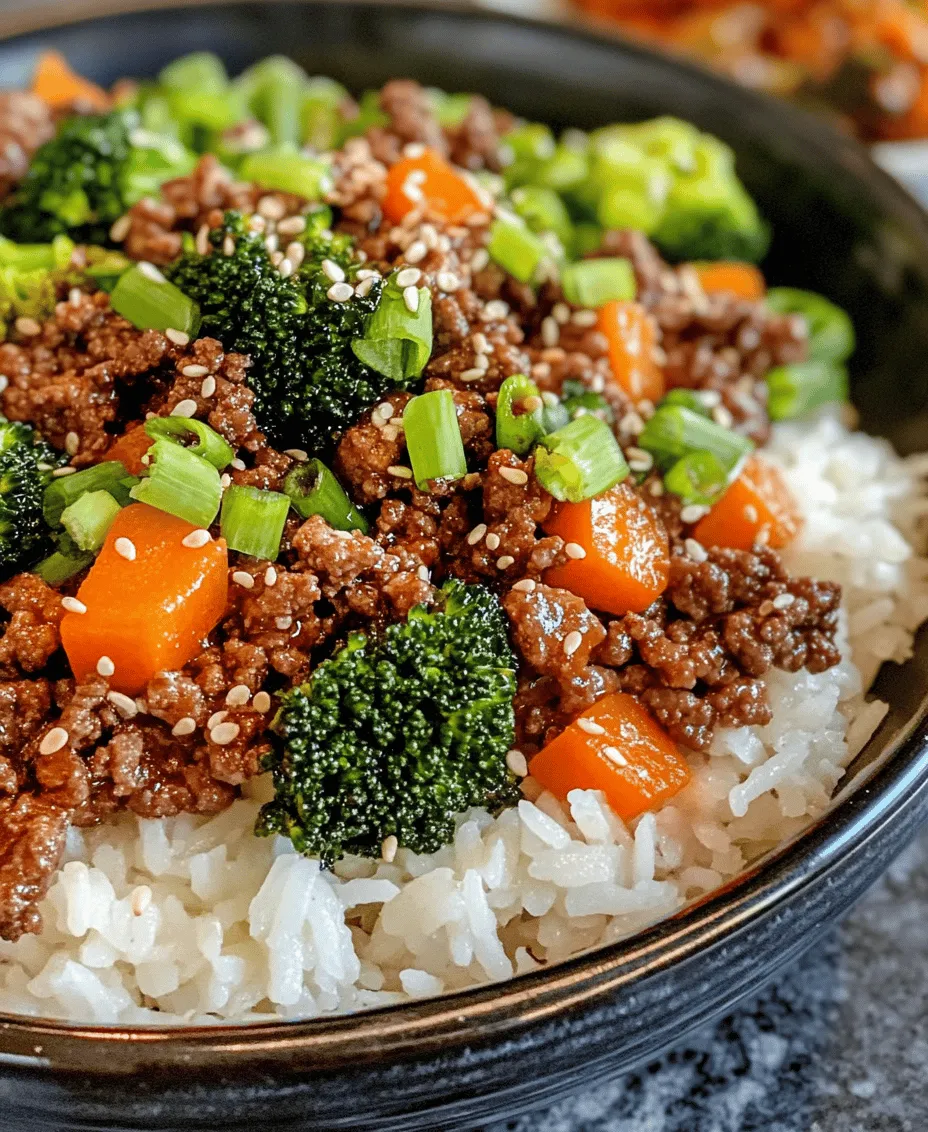 If you're looking for a quick, flavorful meal that captures the heart of Korean cuisine, the Korean Ground Beef Bowl is an excellent choice. This dish combines the rich, savory flavors of seasoned ground beef with fresh vegetables, making it a perfect option for busy weeknights. The balance of sweet and spicy notes from ingredients like brown sugar and gochugaru creates a symphony of taste that can easily please the entire family. Not only is this recipe incredibly delicious, but it is also packed with nutrients from the vegetables and lean ground beef, making it a wholesome meal option.