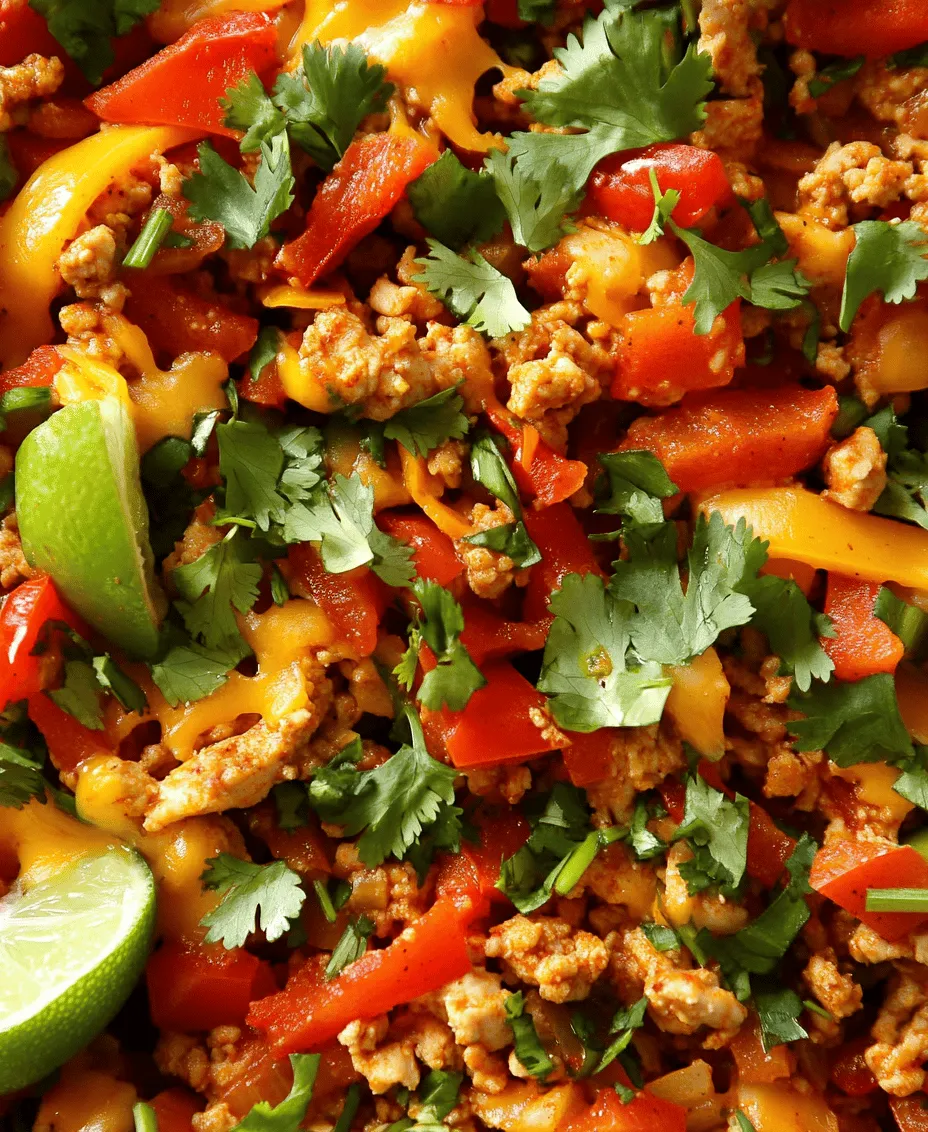 Welcome to the vibrant world of Spicy Turkey & Pepper Fiesta, a dish that brings together a symphony of flavors while prioritizing health and nutrition. This delightful recipe is not only packed with punchy spices and fresh ingredients but also offers a wholesome alternative to traditional meat dishes, thanks to the use of lean ground turkey. Whether you're looking to create a quick weeknight dinner or a crowd-pleasing dish for your next gathering, this recipe is perfect for any occasion.