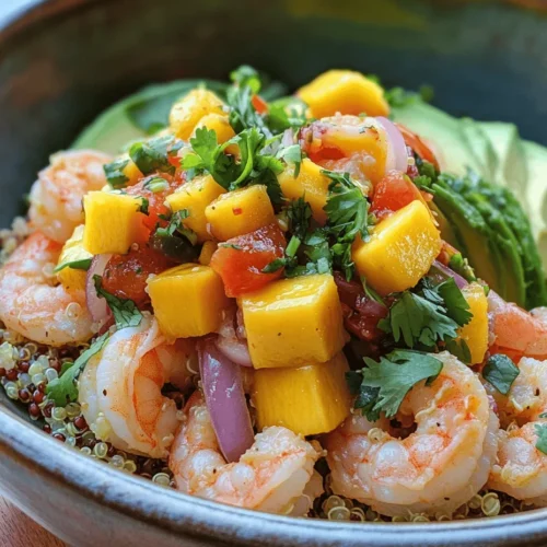 In the world of healthy eating, few dishes are as vibrant and satisfying as Shrimp & Avocado Bowls with Mango Salsa & Lime-Chili Sauce. This recipe is not only a feast for the eyes but also a delightful combination of flavors and textures that brings together fresh ingredients and nutritious elements. With the succulent shrimp, creamy avocado, and zesty mango salsa, this dish offers a perfect balance that appeals to food enthusiasts and health-conscious individuals alike. Whether you are planning a family dinner or a gathering with friends, these bowls are sure to impress.