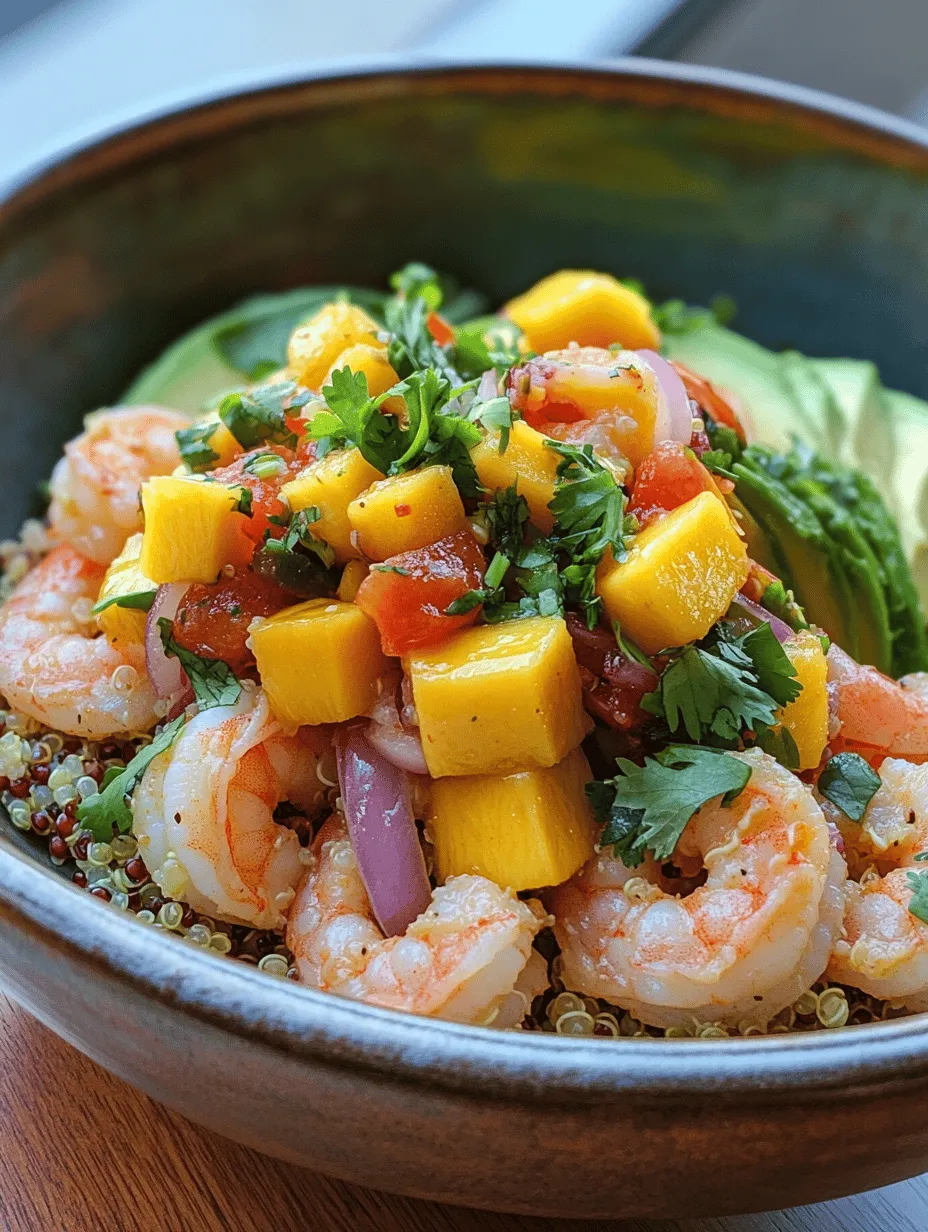 In the world of healthy eating, few dishes are as vibrant and satisfying as Shrimp & Avocado Bowls with Mango Salsa & Lime-Chili Sauce. This recipe is not only a feast for the eyes but also a delightful combination of flavors and textures that brings together fresh ingredients and nutritious elements. With the succulent shrimp, creamy avocado, and zesty mango salsa, this dish offers a perfect balance that appeals to food enthusiasts and health-conscious individuals alike. Whether you are planning a family dinner or a gathering with friends, these bowls are sure to impress.