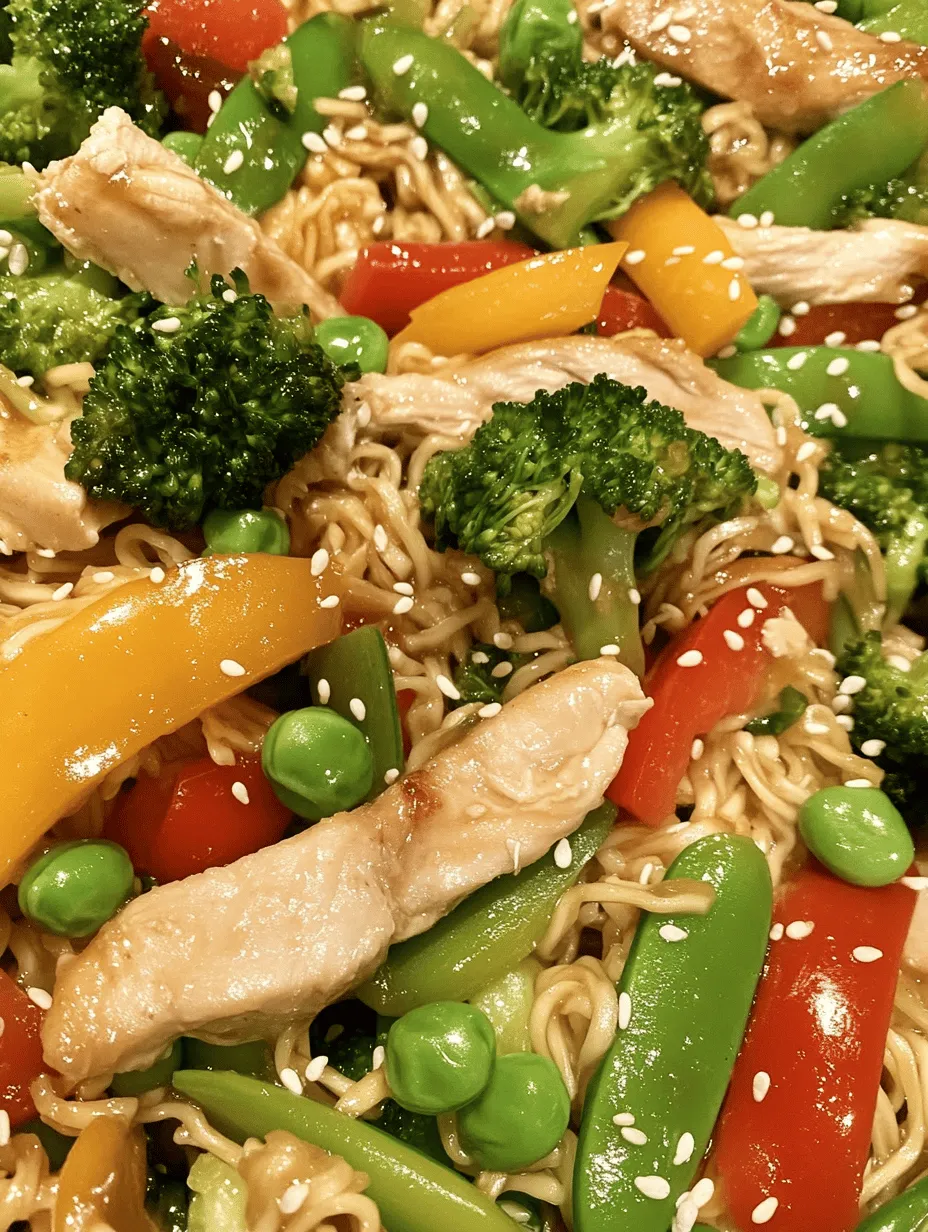 In today’s fast-paced world, finding time to prepare a delicious and nutritious meal can often feel overwhelming. Fortunately, the Savory Chicken Ramen Stir Fry Delight offers a perfect solution. This dish combines the heartiness of ramen noodles with vibrant, colorful vegetables and tender, savory chicken, creating a meal that is not only quick to prepare but also incredibly satisfying.