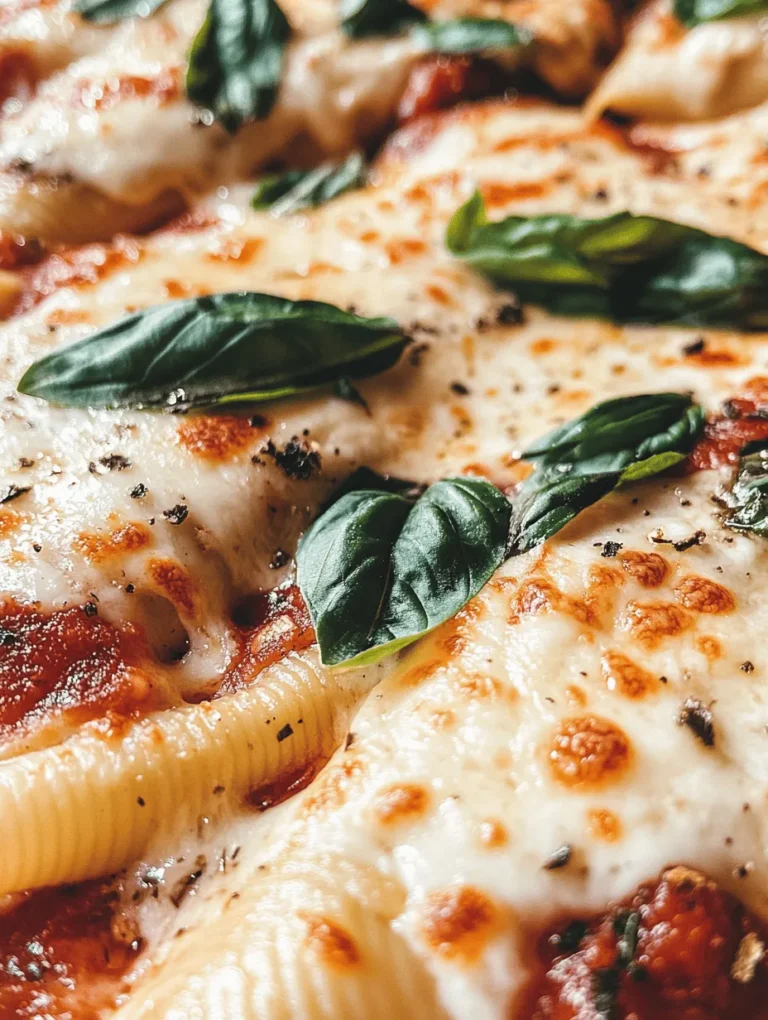 Italian cuisine has a unique way of bringing people together, and one dish that exemplifies this is the Easy Spinach and Ricotta Stuffed Shells. This recipe is not only a feast for the senses but also a celebration of wholesome ingredients that make it an excellent choice for family dinners or gatherings with friends. Imagine plump, jumbo pasta shells generously filled with a creamy blend of fresh spinach and ricotta, all enveloped in a rich marinara sauce. The comforting flavors and enticing aroma make this dish a favorite among food lovers.