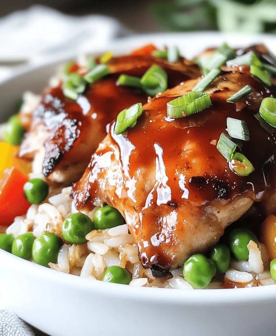 Are you on the lookout for a mouthwatering meal that balances convenience, flavor, and nutrition? Look no further than the One-Pan Honey BBQ Chicken Rice Delight! This dish is not just a treat for your taste buds; it's also an excellent option for busy weeknights when time is of the essence. Imagine tender chicken thighs coated in a luscious blend of honey and smoky BBQ sauce, served over a bed of fluffy rice, all cooked together in a single pan. It's the perfect harmony of sweet, smoky, and savory flavors that will leave your family asking for seconds.