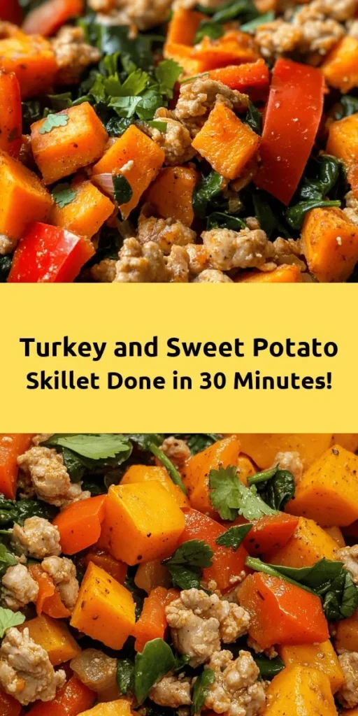 Try this delicious Ground Turkey Sweet Potato Skillet for a healthy and satisfying meal! With savory ground turkey, tender sweet potatoes, and vibrant veggies, this dish is packed with flavor and nutrition. Seasoned with smoked paprika and cumin, it comes together in just 30 minutes, making it perfect for busy weekdays. Serve warm and finish with a squeeze of lime for an extra zing. Enjoy this wholesome, one-pan recipe that everyone will love!