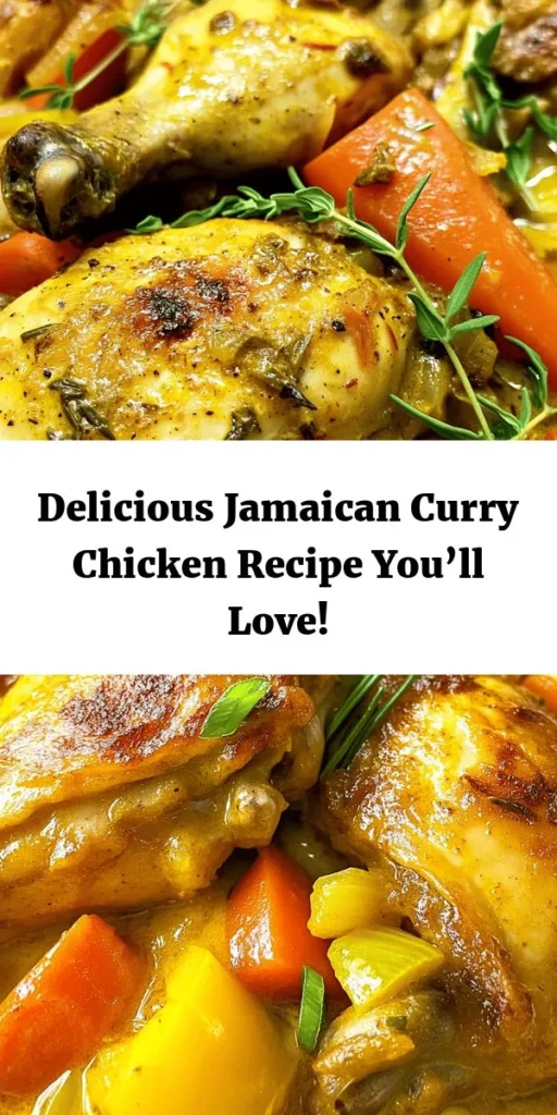 Discover the vibrant flavors of Jamaica with this authentic curry chicken recipe! Packed with savory spices like Jamaican curry powder and allspice, and infused with coconut milk for creaminess, this dish is sure to impress. The combination of chicken, fresh vegetables, and a kick of Scotch bonnet peppers creates a delightful meal. Perfect for serving over rice or with roti, this curry chicken is both delicious and comforting. Enjoy a taste of the Caribbean in your own kitchen!