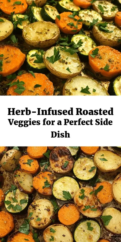 Add a burst of flavor to your dinner table with these Garlic Herb Roasted Potatoes, Carrots, and Zucchini! This easy recipe highlights the natural sweetness of veggies, infused with aromatic garlic, rosemary, and thyme. Simply toss your favorite vegetables in a herb-rich olive oil mix, roast them to perfection, and enjoy a colorful, nutritious side dish ready in just 40 minutes. Perfect for family meals or gatherings!
