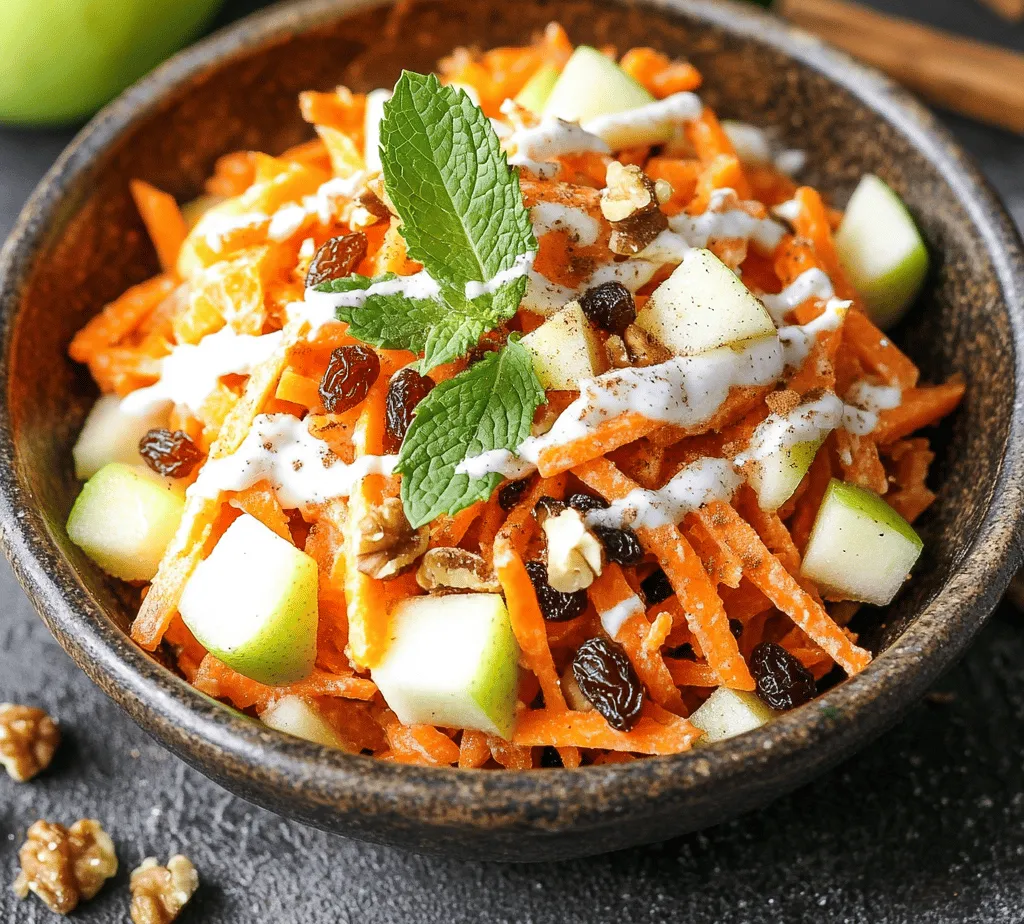 Carrots are the star of this salad, bringing a satisfying crunch and a burst of color. These root vegetables are known for their impressive nutritional profile. High in beta-carotene, which the body converts into vitamin A, carrots are essential for maintaining healthy vision, skin, and immune function. They also contain antioxidants that combat oxidative stress and contribute to overall well-being.