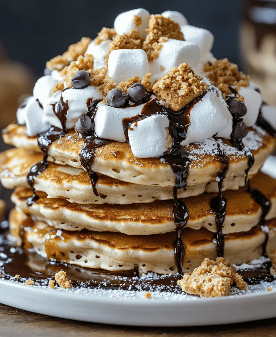 S’mores, a quintessential treat that evokes memories of cozy campfires and starry nights, have captured the hearts and taste buds of many. The delightful combination of gooey marshmallows, rich chocolate, and crunchy graham crackers creates a nostalgic flavor that transports you back to those carefree summer evenings. Now, imagine bringing that classic treat into your morning routine with a delightful twist: S’mores Pancakes!