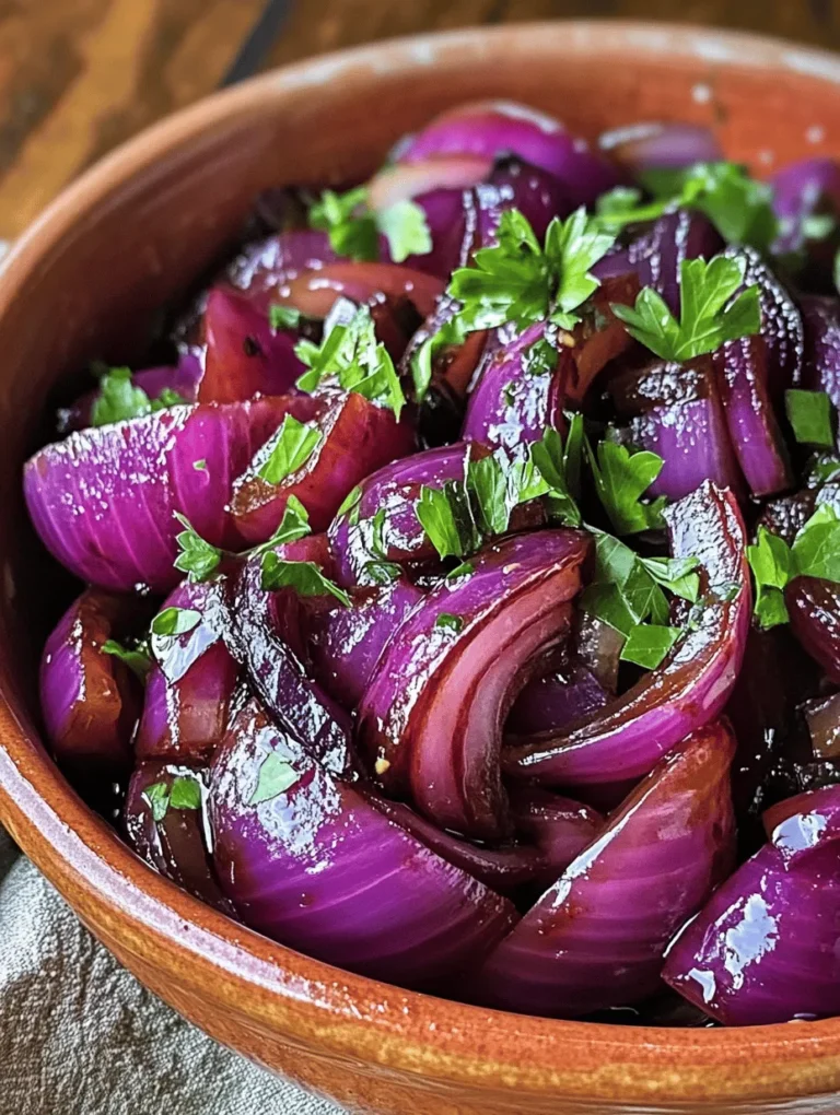 What makes Zesty Sumac Onions so special? It’s all about the unique combination of flavors. The tangy, citrus-like taste of sumac complements the natural sweetness of red onions, creating a balance that elevates any dish. This recipe is particularly appealing to various dietary preferences, including vegan, gluten-free, and paleo diets, making it a great option for gatherings where guests may have different food restrictions.