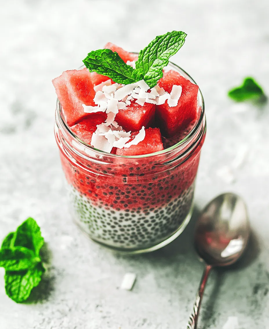 In recent years, the trend of healthy breakfast options has surged, as more people seek nutritious and delicious ways to start their day. With the rise of plant-based diets and a growing awareness of the importance of whole foods, breakfast has transformed from a rushed meal to an opportunity for creativity and health. Among the plethora of options, the Refreshing Watermelon Chia Pudding Breakfast Jar stands out as a vibrant and revitalizing choice. This eye-catching dish not only pleases the palate but also packs a punch of nutritional benefits that can fuel your morning.