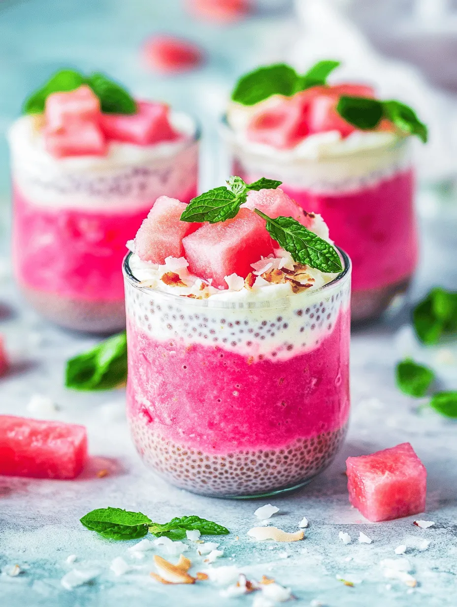 In recent years, the trend of healthy breakfast options has surged, as more people seek nutritious and delicious ways to start their day. With the rise of plant-based diets and a growing awareness of the importance of whole foods, breakfast has transformed from a rushed meal to an opportunity for creativity and health. Among the plethora of options, the Refreshing Watermelon Chia Pudding Breakfast Jar stands out as a vibrant and revitalizing choice. This eye-catching dish not only pleases the palate but also packs a punch of nutritional benefits that can fuel your morning.