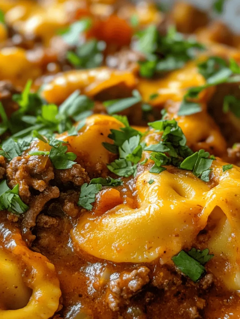 If you’re in search of a dish that beautifully marries rich, savory flavors with comforting textures, look no further than Cheesy Beef Enchilada Tortellini. This innovative recipe takes the classic flavors of enchiladas and combines them with the delightful bite of cheese tortellini, creating a meal that is not only delicious but also incredibly satisfying. The creamy, cheesy goodness enveloping the tender pasta and seasoned beef makes for a comforting dinner that the whole family will love.