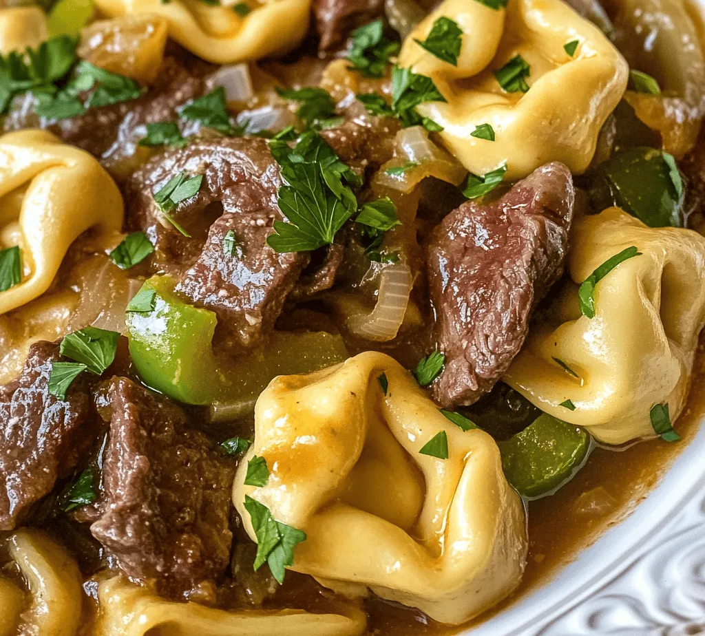 In the world of culinary arts, fusion recipes represent a thrilling intersection of flavors and traditions, where classic dishes meet innovative twists. One such mouthwatering creation is the Cheesesteak Tortellini in Rich Provolone Sauce. At first glance, this dish may seem unconventional, but it artfully combines two beloved staples: the iconic cheesesteak and the delightful, pillowy texture of tortellini. The result is a comforting and hearty meal that promises to tantalize taste buds and warm the hearts of all who indulge.
