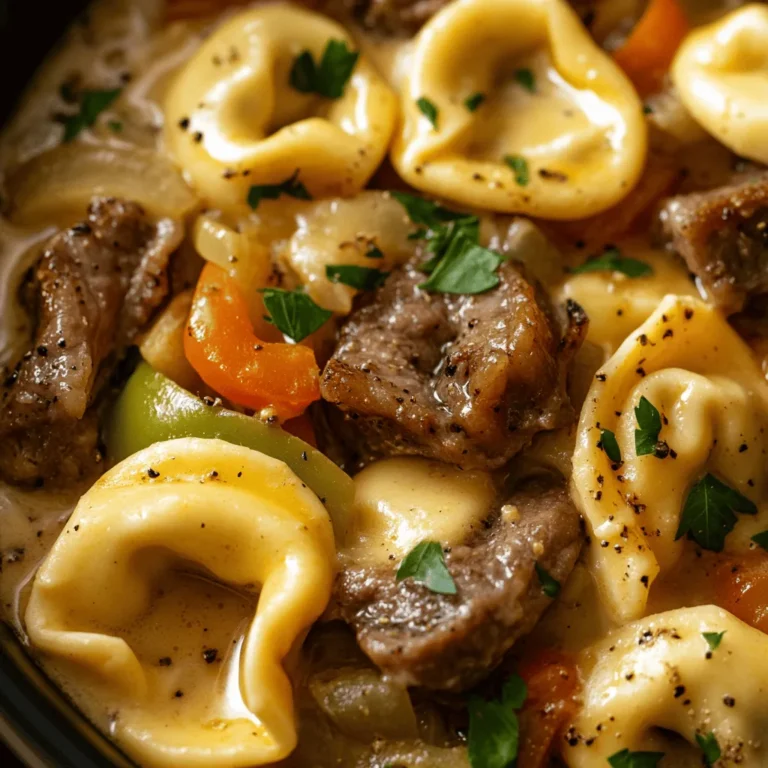 In the world of culinary arts, fusion recipes represent a thrilling intersection of flavors and traditions, where classic dishes meet innovative twists. One such mouthwatering creation is the Cheesesteak Tortellini in Rich Provolone Sauce. At first glance, this dish may seem unconventional, but it artfully combines two beloved staples: the iconic cheesesteak and the delightful, pillowy texture of tortellini. The result is a comforting and hearty meal that promises to tantalize taste buds and warm the hearts of all who indulge.