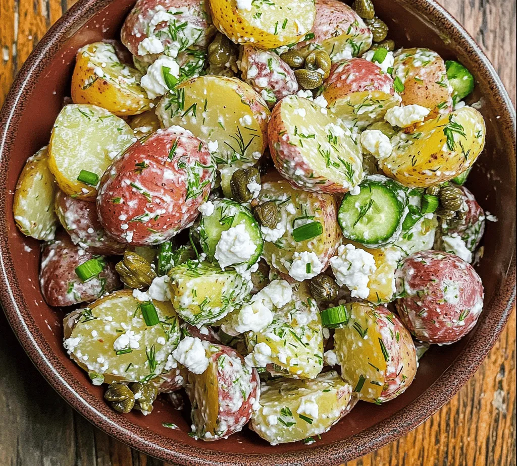 Delve into a culinary adventure with our modern twist on a classic favorite—this is not your grandma's potato salad. Combining the earthy flavors of tender baby potatoes with the creamy richness of Greek yogurt and a touch of zing from Dijon mustard, this recipe redefines what potato salad can be. Gone are the days of bland, mayonnaise-heavy dishes that sit untouched at summer picnics; instead, we bring you a vibrant, refreshing take on a timeless staple that’s sure to impress.