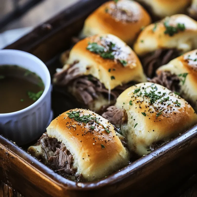 When it comes to party food or satisfying weeknight dinners, few dishes can rival the charm and deliciousness of French Dip Sliders. These mouthwatering mini sandwiches are a perfect marriage of savory roast beef, melty cheese, and buttery rolls, all served with a rich dipping sauce that elevates every bite. Whether you're hosting a casual gathering, preparing for the big game, or simply looking for a comforting meal, French Dip Sliders have become a beloved staple for many home cooks.