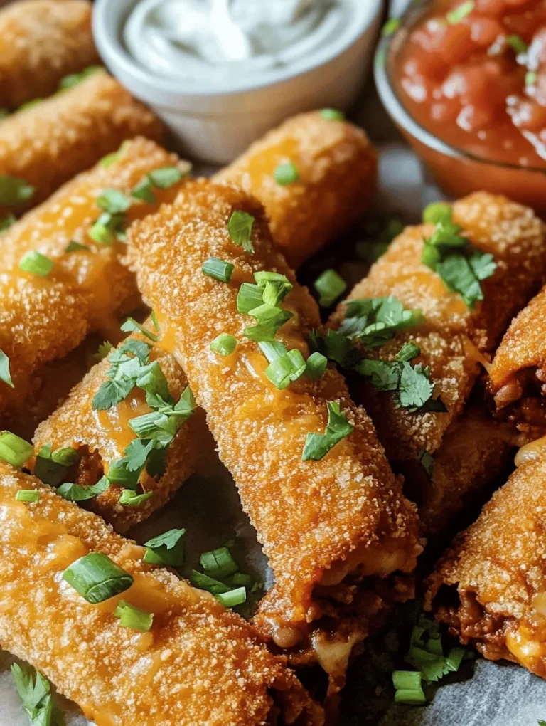 If you're looking to elevate your snack game or impress guests at your next gathering, look no further than Cheesy Taco Sticks. This delightful dish combines the classic flavors of a taco with the fun, hand-held convenience of a stick. Perfect for families and casual parties alike, these taco sticks are sure to be a hit with both kids and adults. With their golden, crispy crust and a savory filling bursting with flavors, Cheesy Taco Sticks offer a unique twist on the traditional taco experience.