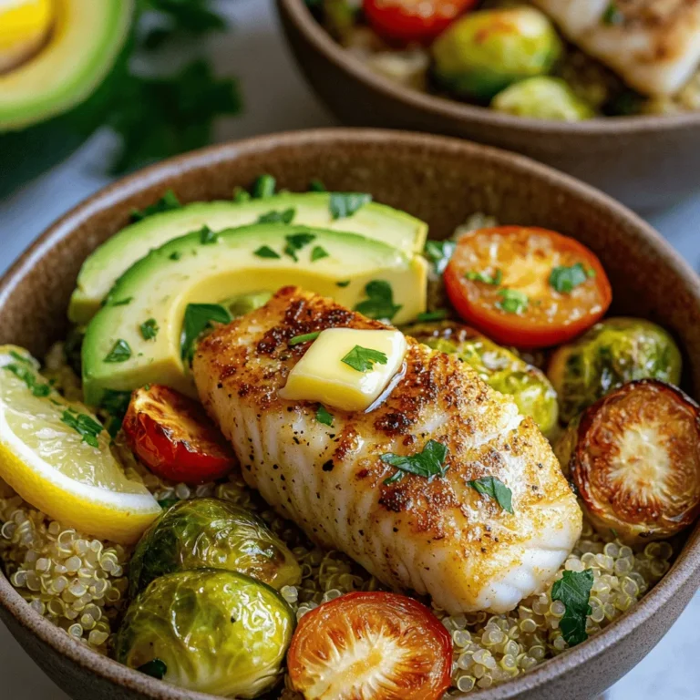 In the world of home cooking, finding the perfect balance between delicious and healthy can often feel like a daunting task. However, the Lemon Garlic Butter Cod Bowls with Roasted Brussels Sprouts presents an inviting solution that is both flavorful and nutritious. This dish not only tantalizes the taste buds but also nourishes the body, making it an excellent choice for those seeking a wholesome meal without sacrificing flavor.