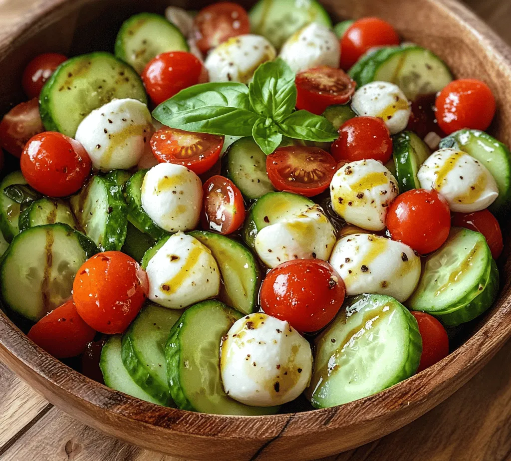 As the temperatures rise and the sun shines brighter, there's nothing quite like a refreshing salad to keep you cool and satisfied. Salads are the quintessential summer dish, providing a light, nutritious option that can be enjoyed as a side or a main course. Among the myriad of salad options, the Cucumber Caprese Salad stands out as a vibrant and delightful choice. This dish marries the crispness of cucumbers with the creaminess of mozzarella and the sweetness of ripe tomatoes, creating a symphony of flavors that embody the essence of summer.