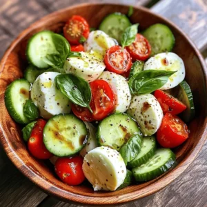 As the temperatures rise and the sun shines brighter, there's nothing quite like a refreshing salad to keep you cool and satisfied. Salads are the quintessential summer dish, providing a light, nutritious option that can be enjoyed as a side or a main course. Among the myriad of salad options, the Cucumber Caprese Salad stands out as a vibrant and delightful choice. This dish marries the crispness of cucumbers with the creaminess of mozzarella and the sweetness of ripe tomatoes, creating a symphony of flavors that embody the essence of summer.