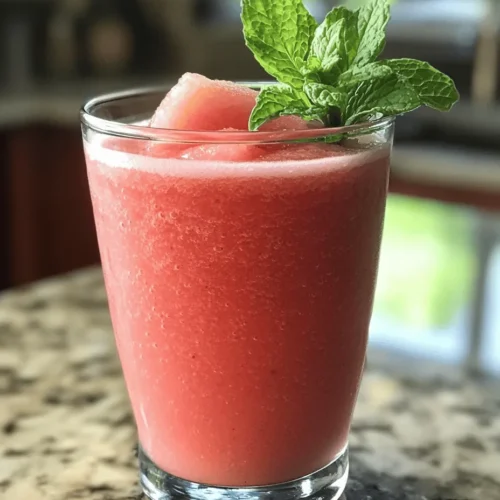As the summer sun blazes down, there's nothing more satisfying than a cold, refreshing drink to quench your thirst. Enter the watermelon smoothie with coconut water, a delightful blend that not only satisfies your cravings but also hydrates your body. This smoothie is the epitome of summer in a glass, perfectly combining the sweetness of ripe watermelon with the tropical essence of coconut water. It's not just a delicious beverage; it’s also a nutritional powerhouse that makes for an excellent breakfast option or a revitalizing snack to keep you cool during those hot afternoons.