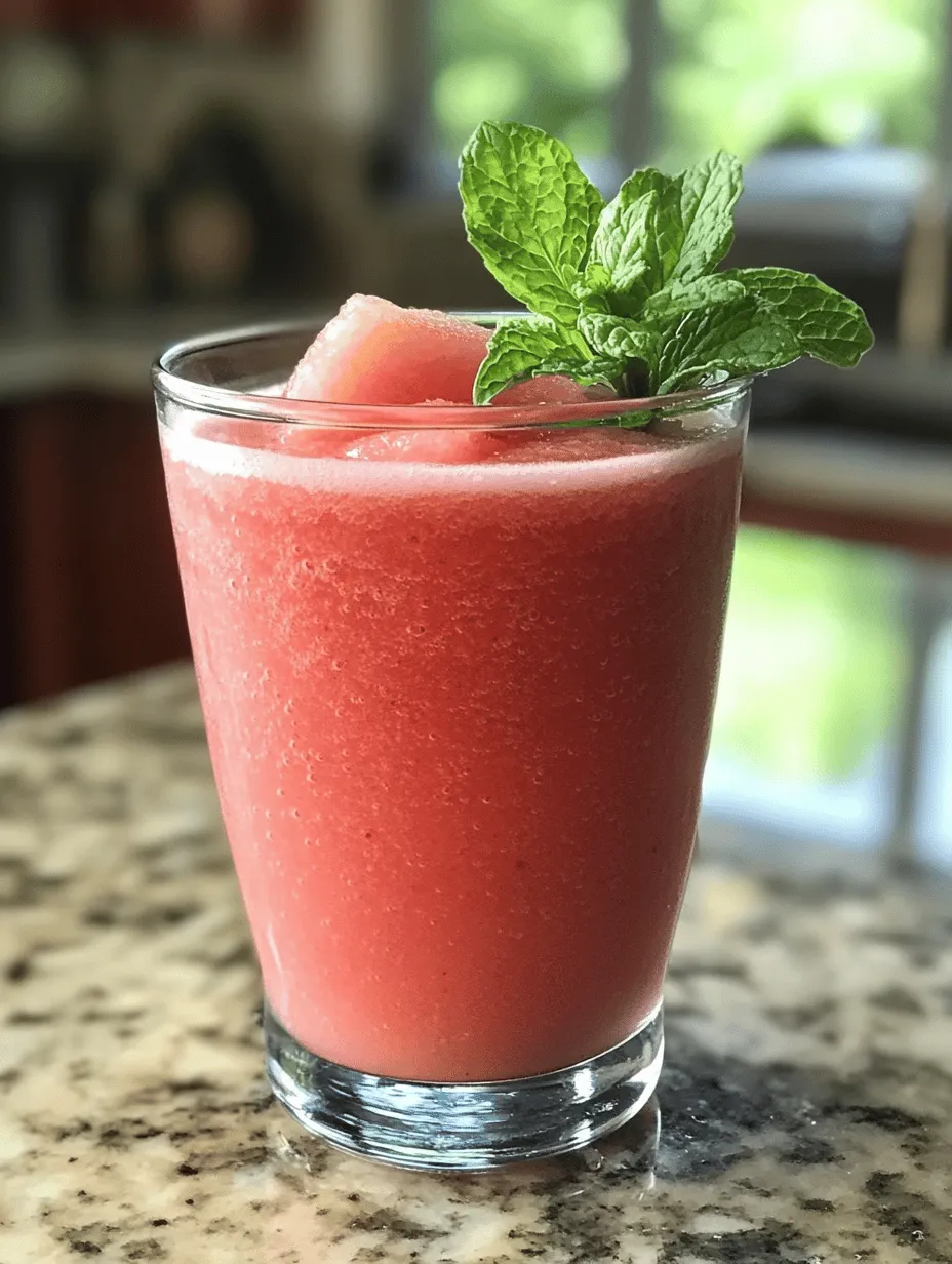 As the summer sun blazes down, there's nothing more satisfying than a cold, refreshing drink to quench your thirst. Enter the watermelon smoothie with coconut water, a delightful blend that not only satisfies your cravings but also hydrates your body. This smoothie is the epitome of summer in a glass, perfectly combining the sweetness of ripe watermelon with the tropical essence of coconut water. It's not just a delicious beverage; it’s also a nutritional powerhouse that makes for an excellent breakfast option or a revitalizing snack to keep you cool during those hot afternoons.