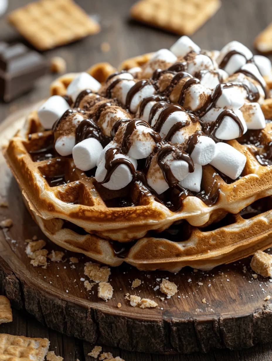 Imagine waking up to the sweet aroma of freshly made waffles that transport you back to childhood camping trips by the crackling campfire. Indulgent S’mores Waffles blend the nostalgic flavors of classic s’mores—chocolate, marshmallows, and graham crackers—into a delightful breakfast treat that is sure to make your mornings unforgettable. This recipe not only captures the essence of those cherished campfire moments but also elevates them into a versatile dish suitable for breakfast, brunch, or even dessert.